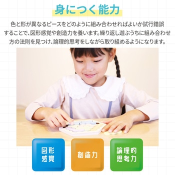 Artec MiraTOY 木製ヘキサゴンパズル パステルカラー - アーテック[学校教材・教育玩具]
