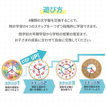 Artec MiraTOY 4ステップラーニングクロック アーテック[学校教材・教育玩具]