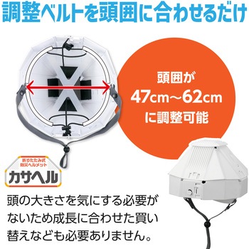 折りたたみ防災ヘルメット カサヘル アーテック[学校教材・教育玩具]