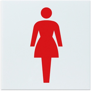 アクリル室名札 女子トイレ 200×200×5mm アーテック[学校教材・教育玩具]