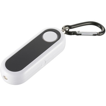 防犯ブザー 85dB カラビナ付 LEDライト 点滅・点灯対応 オーム電機