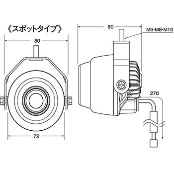 LEDワーキングランプ スポットタイプ 12V KOITO