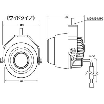 LEDワーキングランプ ワイドタイプ 12V KOITO