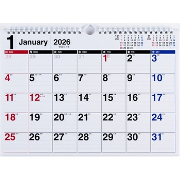 2026年度版エコカレンダー壁掛A4 高橋書店