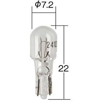 1590 ウェッジベース電球 12V KOITO シングル球タイプ - 【通販モノタロウ】