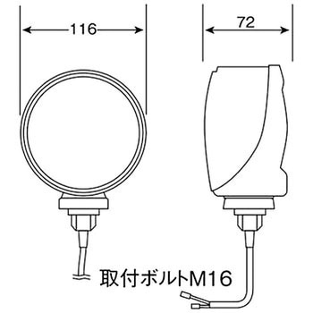 レッドランプ 24V KOITO