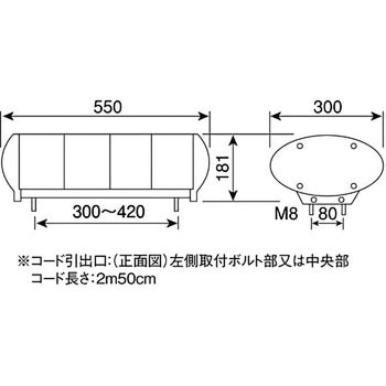 散光式警光灯M型 55型 フラッシュランプ 12V - KOITO(小糸製作所)
