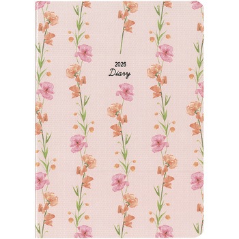 2026 MILLダイアリー A6 Monthly FLEURS ダイゴー