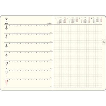 2026 MILLダイアリー B6 Horizontal Left BASIC ダイゴー