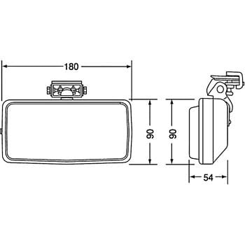 白熱電球式フォグランプ 角型 バンパー下付型 補修用 KOITO トラック用フォグランプ(補助ランプ) 【通販モノタロウ】