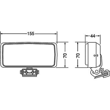 白熱電球式フォグランプ単品角型 バンパー上付型 補修用 KOITO トラック用フォグランプ(補助ランプ) 【通販モノタロウ】