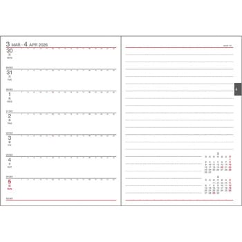 2026 アポイントダイアリー 1W+横罫 ダイゴー