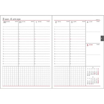 2026 アポイントダイアリー バーチカル 土日狭 - ダイゴー