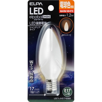 LED電球シャンデリア形 ELPA