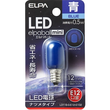 LDT1B-G-E12-G102 LED電球 ナツメ球タイプ 1個 ELPA 【通販サイト