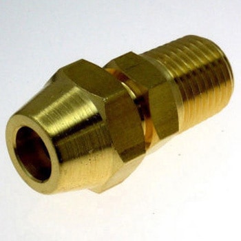 黄銅製 フレア継手 ハーフユニオン 群協製作所