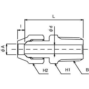 黄銅製 フレア継手 ハーフユニオン 群協製作所