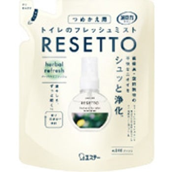 消臭力 トイレのフレッシュミスト RESETTO つめかえ ハーバルリフレッシュ - エステー