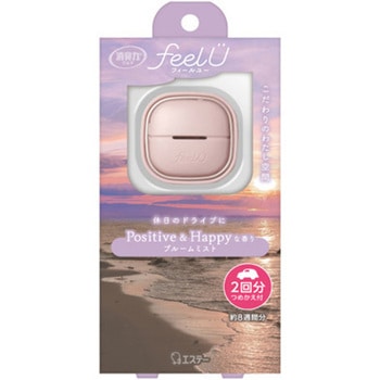 消臭力 クルマ用 feelU クリップタイプ 本体 ブルームミスト エステー