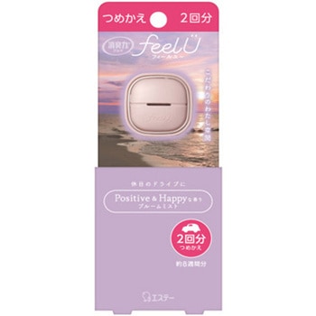 消臭力 クルマ用 feelU クリップタイプ つめかえ ブルームミスト - エステー