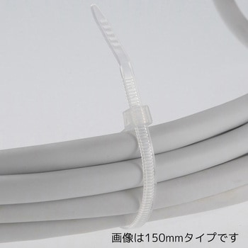 結束バンド 耐薬品タイプ 透明 10本入 オーム電機