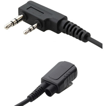 トランシーバー用 タイピンマイク ケンウッド KENWOOD  (UBZ-LS20等に対応) 特定小電力トランシーバー 2ピンL字 マイク単体 無線機 インカム 用 ウェッジ