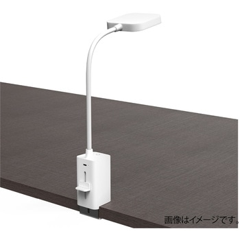 USB充電式 LEDデスクライト /ホワイト ナカバヤシ