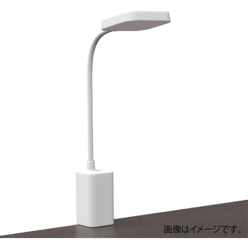 USB充電式 LEDデスクライト /ホワイト ナカバヤシ