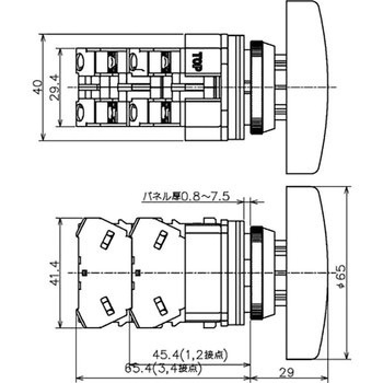 Φ30・亜鉛ダイカスト製シリーズ 押しボタンスイッチ (特大形) - IDEC(和泉電気)