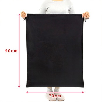 ポリエステル巾着 ブラック 90×70cm アストロ