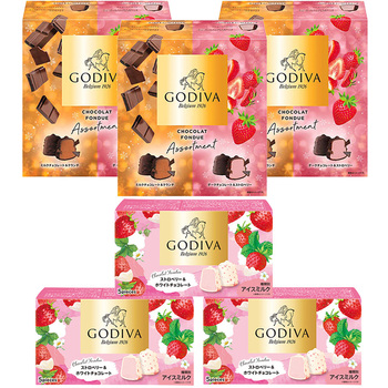 [冷凍]ゴディバ ショコラフォンデュ食べ比べ2種セット(各3個) - ゴディバ