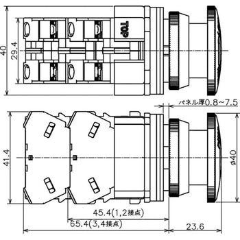Φ30・亜鉛ダイカスト製シリーズ 押しボタンスイッチ (大形プッシュターンロック形) IDEC(和泉電気)
