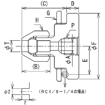 真鍮製  樹脂管用リングタイプ継手 バルクヘッドフィメールコネクター(テーパ-ねじタイプ) 三興マテリアルサプライ