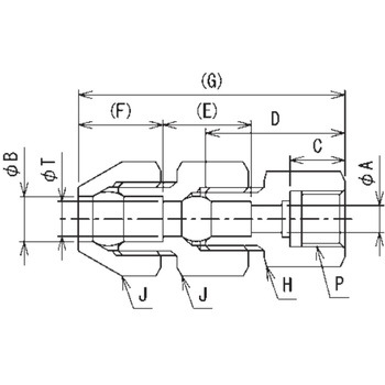 注文コード:59765286,59765295,59765311,59765320,59765329,59765338,59765347,59765356,59765365,59765381,59765390,59765399 真鍮製  コントロール銅管用ダブルナットタイプ継手 フィメールコネクター(平行ねじタイプ) 三興マテリアルサプライ