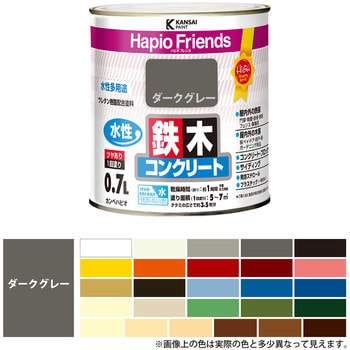 ハピオフレンズ  水性多用途(つやあり) カンペハピオ