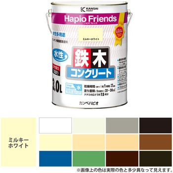 ハピオフレンズ  水性多用途(つやあり) カンペハピオ