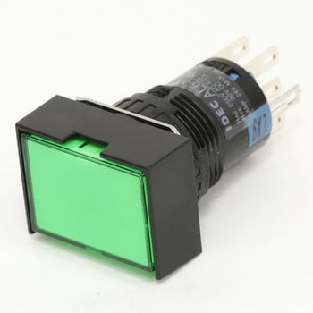 Φ16 A6シリーズ 照光押ボタンスイッチ (長角形3方向バリア付) IDEC(和泉電気)