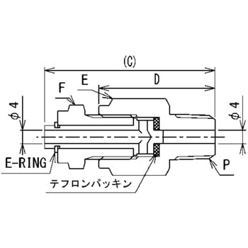 SUS316ステンレス製 ダブルフェルール継手 メールドレンプラグ(テーパーねじタイプ) 三興マテリアルサプライ