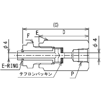 SUS316ステンレス製 ダブルフェルール継手 フィメールドレンプラグ(テーパーねじタイプ) 三興マテリアルサプライ