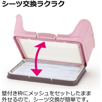 お掃除簡単ステップ壁付トイレ - Richell(リッチェル)