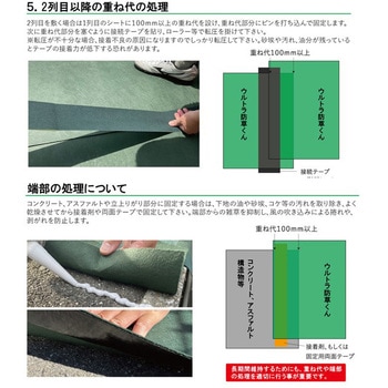 防草シート(曝露施工) ウルトラ防草くん300G - 畑中産業