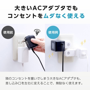 差し込み口が回るミニタップ 星光商事