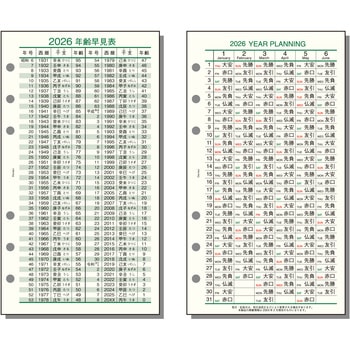 2026年度システム手帳聖書リフィル ダヴィンチ レイメイ藤井