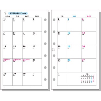 2026年度システム手帳ポケット リフィル ラセ - レイメイ藤井