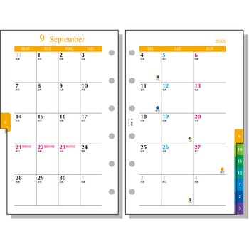 2026年度システム手帳ポケット リフィル ラセ - レイメイ藤井