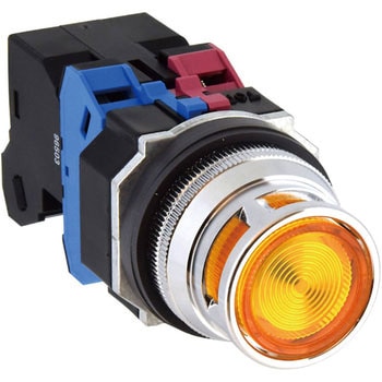 Φ30・亜鉛ダイカスト製シリーズ パイロットライト (突形フルガード付 LED) BA9S - IDEC(和泉電気)