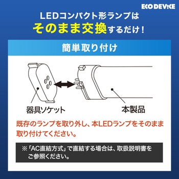 LEDコンパクト形 FPL9W相当 電球色 エコデバイス