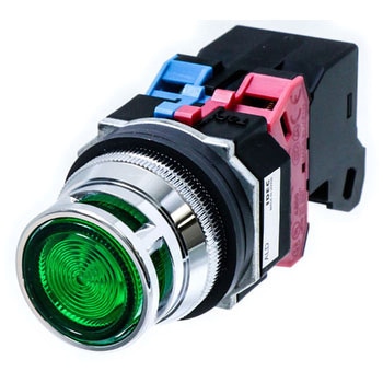 Φ30・亜鉛ダイカスト製シリーズ パイロットライト (突形フルガード付 LED) BA9S - IDEC(和泉電気)