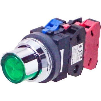 Φ30シリーズ 照光押ボタンスイッチ (突形半ガード付 LED) BA9S IDEC(和泉電気)