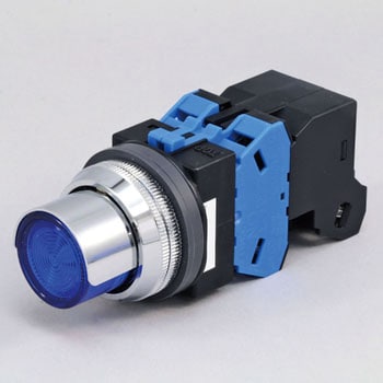 Φ30シリーズ 照光押ボタンスイッチ (突形半ガード付 LED) BA9S IDEC(和泉電気)